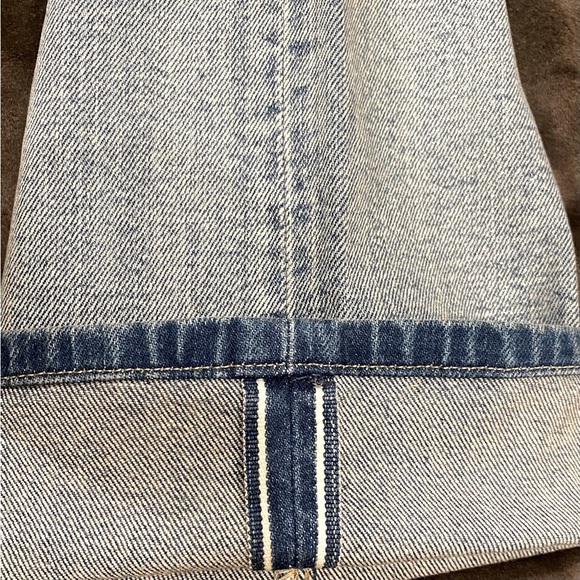 LEVI’S 501  ORIGINAL CROPPED WOMEN'S JEANS selvedge LMC snow diamond size 27/26 - Picture 9 of 13